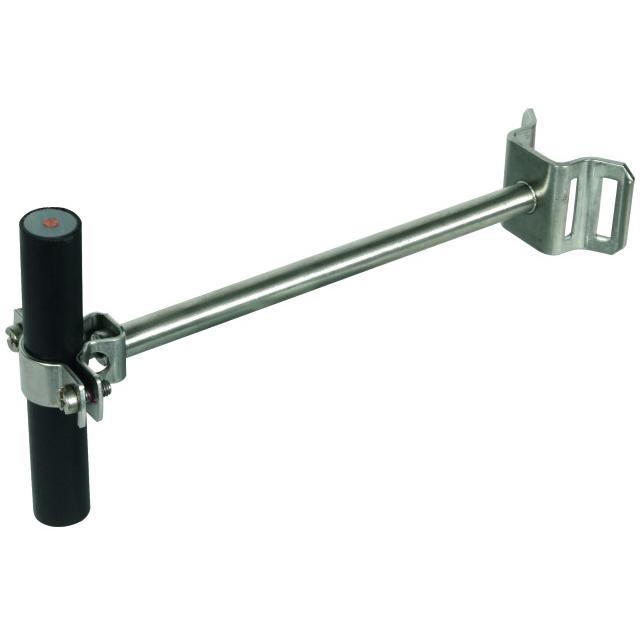 Wspornik do zwodu HVI 20 mm do strefy Ex 2, wys. 200 mm, do montażu na rurę, stal nierdz. NIRO