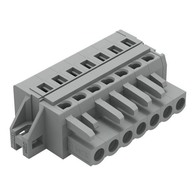 Gniazdo MCS‑MIDI Classic 7‑biegunowe szare raster 5mm 231‑107/027‑000 /50szt./ WAGO