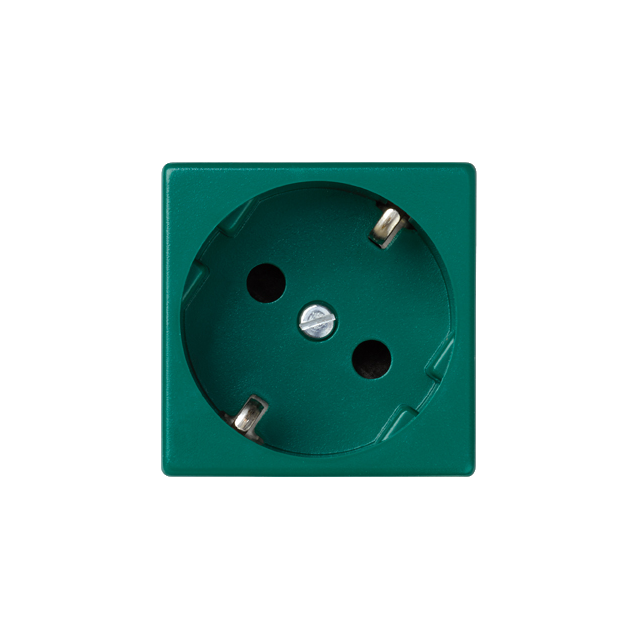 Simon Connect Gniazdo K45 z schuko 16A/230V szybkozłączki zielony K11/27 KONTAKT