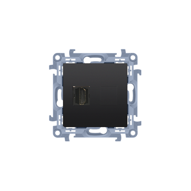 Simon 10 Gniazdo pojedyncze HDMI ver.1.4 (moduł) czarny mat