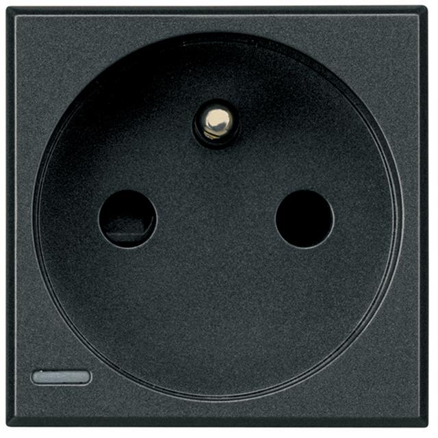 AXOLUTE - GNIAZDO 2P+Z 16A ANTRACYT, Bticino