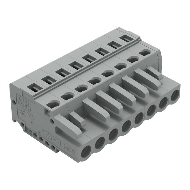 Gniazdo MCS‑MIDI Classic 8‑biegunowe szare raster 5mm 231‑108/026‑000 WAGO