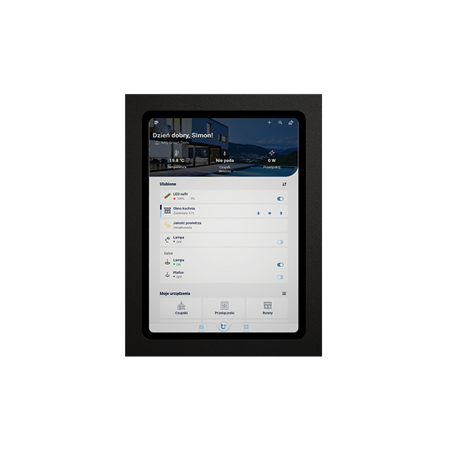 SIMON GO TBU-GFC1G10-149 Uchwyt ścienny zamknięty do tabletu Apple iPad 10,9” 10 gen:; Czarny mat