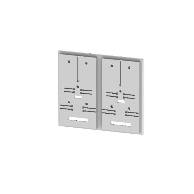 Płyta z 2 deskami licznikowymi do panelu o szerokości 2 (500) (1kpl.) DL-S3F 2-2.5 001342751 ETI