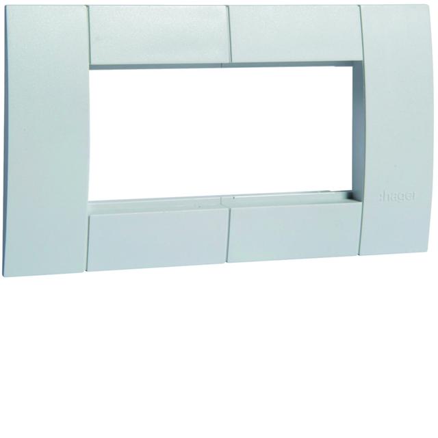 tehalit.WA Ramka montażowa podwójna 45x45mm jasnoszary  GT4527035 HAGER