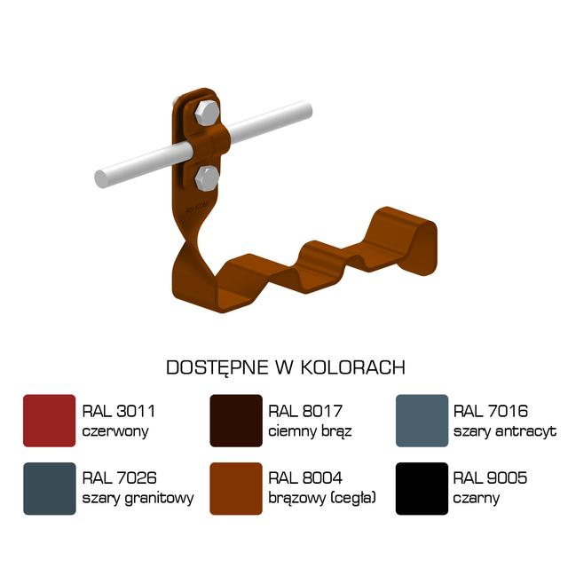 Uchwyt dach.skręc.prof. WZÓR 8 Z-śruba,H=10 cm/LA/
