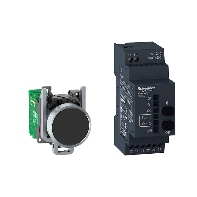 Harmony XB4 Przycisk bezprzewodowy z odbiornikiem 24 240V AC/DC XB4RFA02 Schneider