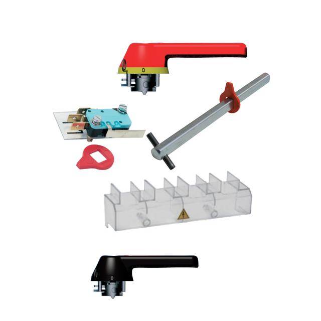 Rączka do LA3, LA4, LAF 3, LAF ROD LA3, 4 (czerwono-żółta) 004665202 ETI