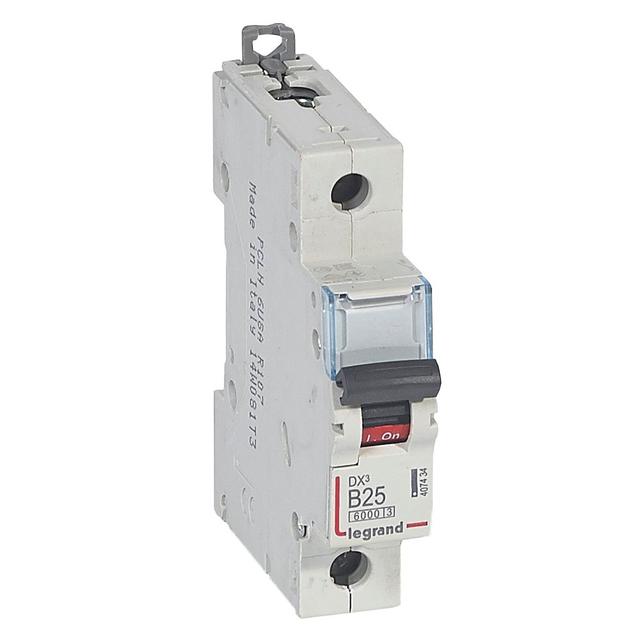 WYŁĄCZNIK NADPRĄDOWY S 301 1P B 25A 6000A SERII DX3, Legrand