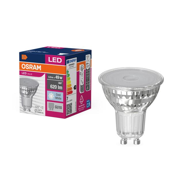 Lampa LED VALUE non-dim PAR16 80 120° 6,9W 840 GU10