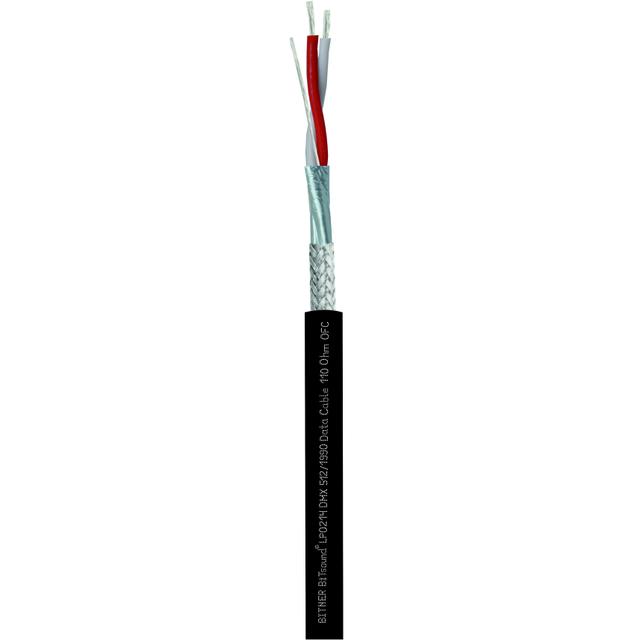 BiTsound DMX 512/1990 Data Cable 110 Ohm OFC 1x(2x0,25) Elastyczny, jednoparowy przewód do transmisji sygnałów cyfrowych LP0214 BITNER