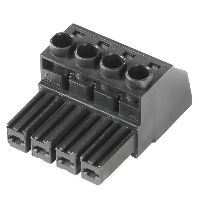BVZ 7.62HP/04/180 SN BK BX Wtyk PCB (złącze wiązki), 7.62 mm, Liczba biegunów: 4, Przyłącze z jarzmem /100szt./ 1929950000 WEIDMÜLLER