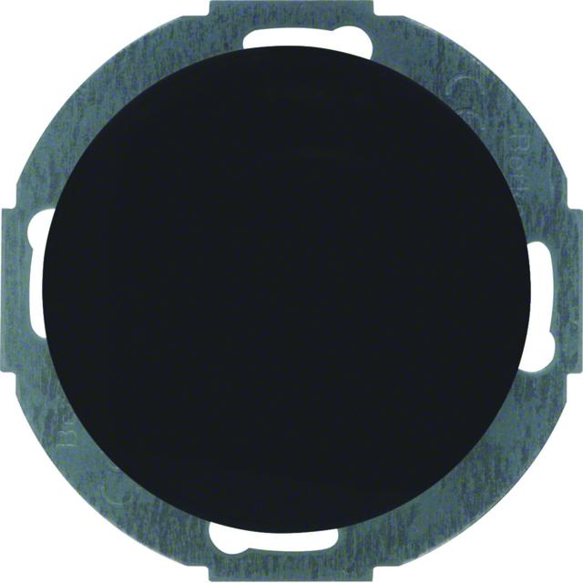 BERKER R.classic Zaślepka z płytką czołową czarny połysk 10092035 HAGER