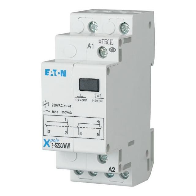 Z-S230/WW Przekaźniki impulsowy bez sygnalizacji diodą LED 16A 230V AC 2 styki przemienne 265312 EAT