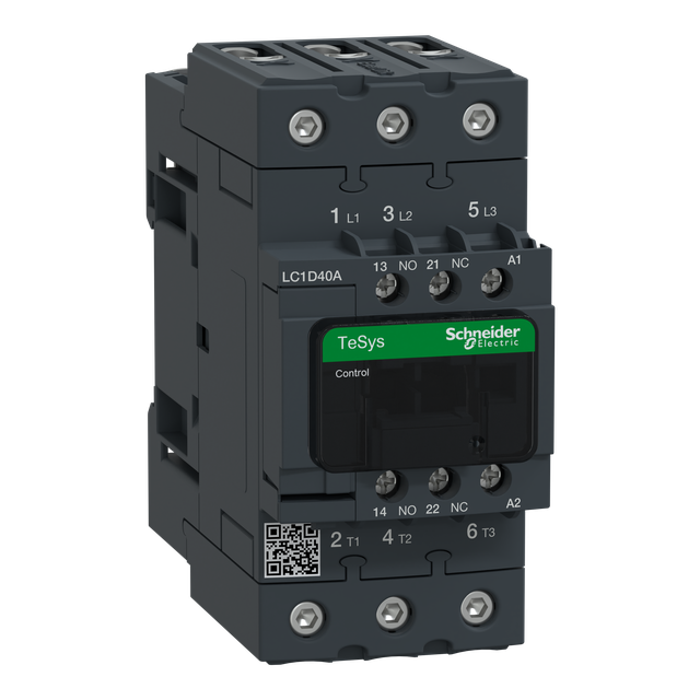 Stycznik mocy TeSys D 40A 3P 1NO 1NC cewka 220VAC zaciski EVK skrzynkowe