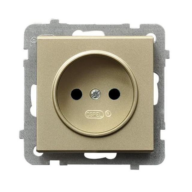 SONATA Gniazdo pojedyncze - kolor szampański złoty