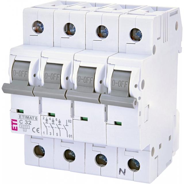 Wyłącznik nadprądowy MAT 6 3P+N C32A 002146519 ETI
