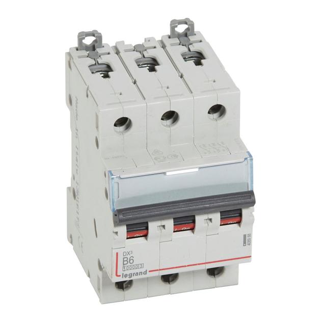 Wyłącznik Nadprądowy S 313 3P B6A 10000A DX3 408988 LEGRAND