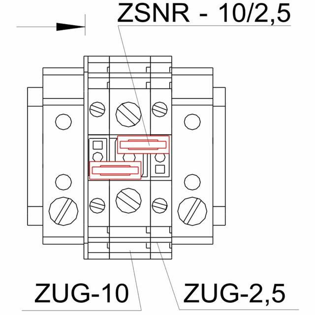 ZSNR-10/2,5 ZWIERACZ REDUKCYJNY K. CZARNY