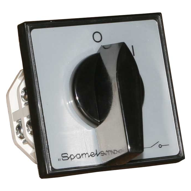 Łącznik Krzywkowy 15A, Rozłącznik 0-1 (3 - biegunowy) z torem sygnal, mocowanie do pulpitu czoło zam