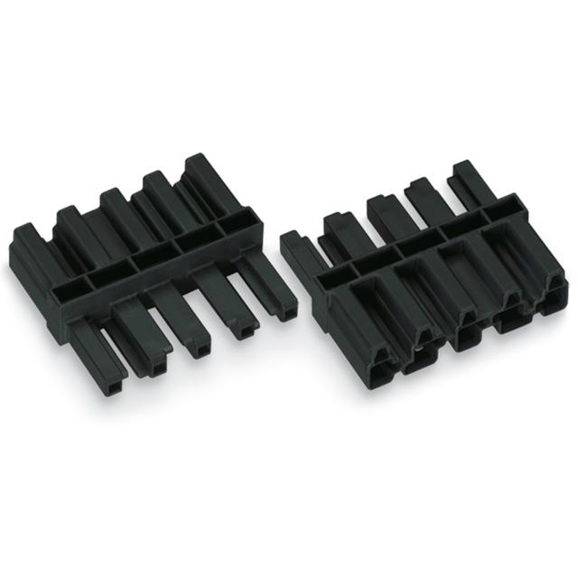 WINSTA element sprzęgający 5-torowy 1 x wtyk / 1 x gniazdo czarny