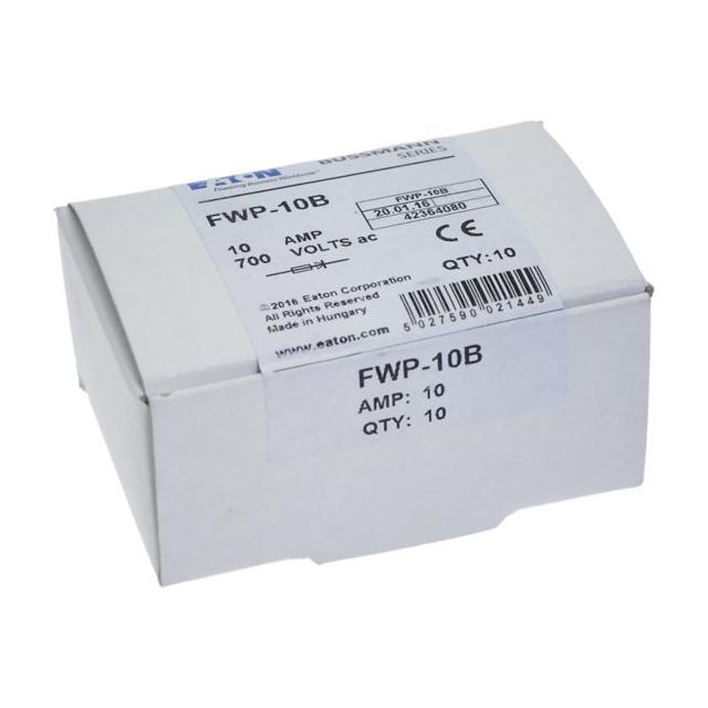 10AMP 700V AC SEMI-COND FUSE Wkładka szybka 10A AC 700V DC 700V 15x73 mm aR UL FWP-10B EATON