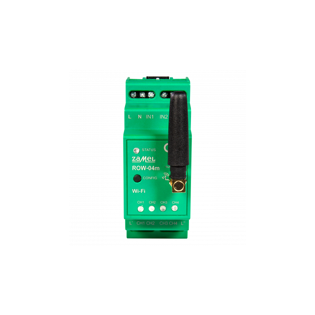 ODBIORNIK WI-FI MODUŁOWY 4-KANAŁOWY TYP: ROW-04M