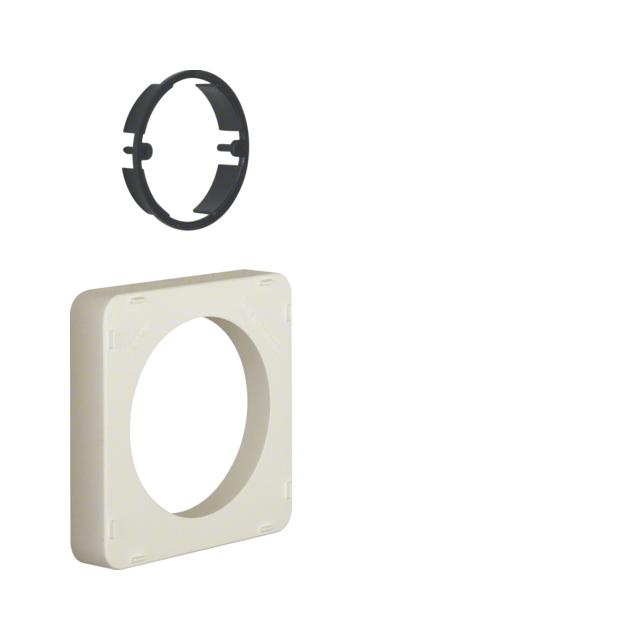 System 42 V Ramka natynkowa z pierścieniem zaciskowym, kremowy