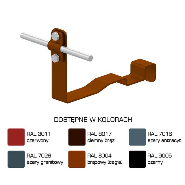 Uchwyt dach.prof. WZÓR 21  Z-śruba, H=10 cm /LA/