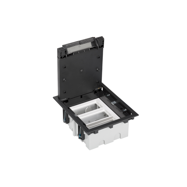 Simon Connect Puszka podłogowa S500 3-modułowa 6x K45 gł. 93mm szary grafit 52050103-038 KONTAKT
