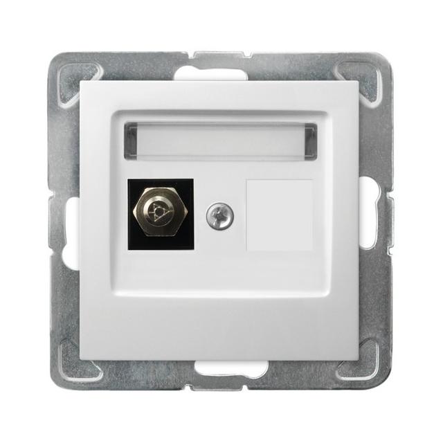 IMPRESJA Gniazdo ekwipotencjalne pojedyncze - kolor biały