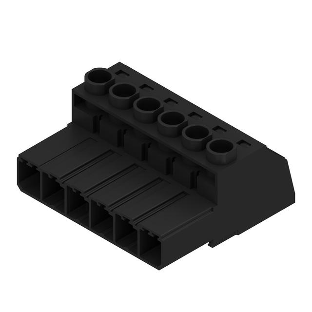 SVZ 7.62HP/06/180G SN BK BX Wtyk PCB (złącze wiązki), 7.62 mm, Liczba biegunów: 6, Przyłącze z jarzmem /50szt./ 1931670000 WEIDMÜLLER