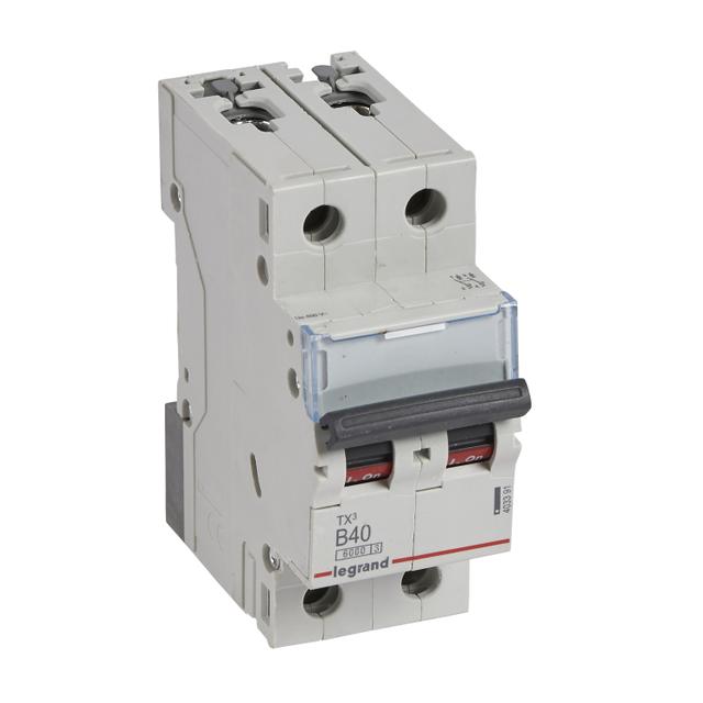 Wyłącznik Nadprądowy S 302 2P B40A 6kA TX3 403391 LEGRAND