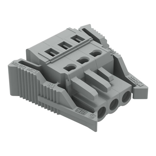 Gniazdo MCS‑MIDI Classic 3‑biegunowe szare raster 5mm 231‑103/037‑000 /50szt./ WAGO