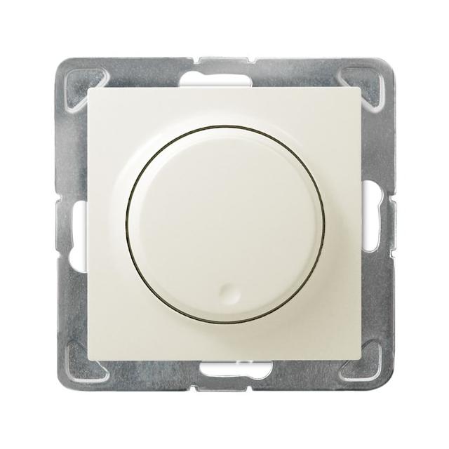 IMPRESJA Ściemniacz przyciskowo-obrotowy przystosowany do obciążenia żarowego i halogenowego - kolor