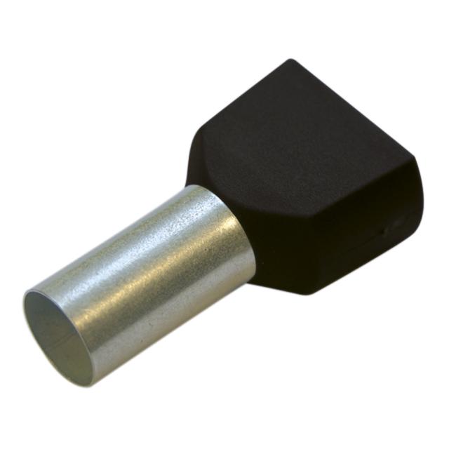 TWIN końcówki tulejkowe 6/14 czarne