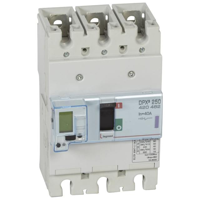 Wyłącznik DPX3 250 El+P 3P 40A 50Ka 420462 LEGRAND