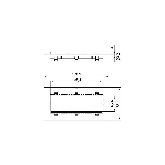 T8NL/P105/7035, PŁYTKA MONTAŻOWA