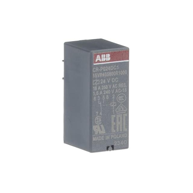 Przekaźnik CR-P024DC1, A1-A2=24V DC, 1 styk c/o 250V/16A 1SVR405600R1000 ABB