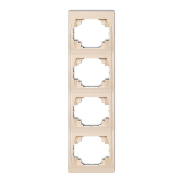 LOGO Ramka pionowa poczwórna beżowa