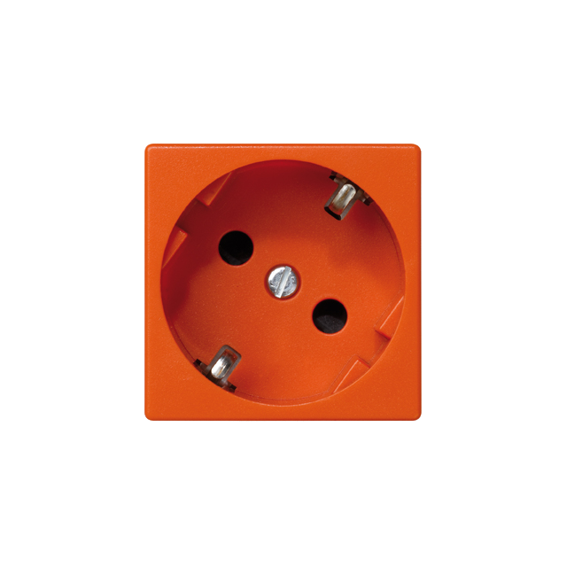 Simon Connect Gniazdo K45 schuko 16A/230V pomarańczowy K01/7 KONTAKT