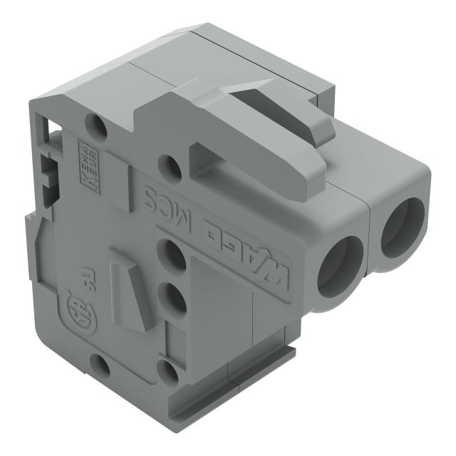 MCS-MIDI Classic gniazdo kątowe 2-bieg. szare raster 5 mm /100szt./ WAGO