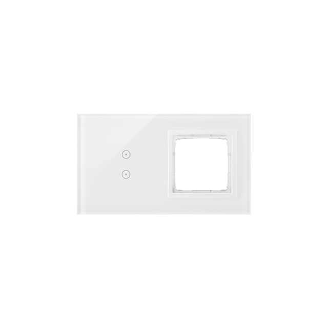 Simon 54 Touch Panel dotykowy S54 Touch 2 moduły 2 pola dotykowe pionowe + 1 otwór na osprzęt S54 biała perła DSTR230/70 KONTAKT