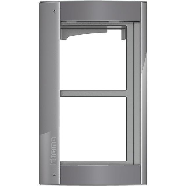 RAMKA Z UCHWYTEM DO PANELI SFERA - 2 MODUŁY - STALOWOSZARA, Bticino