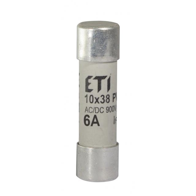 Wkładka topikowa cylindryczna PV gR 900V CH10x38 gR 6A 900V AC DC 002625029 ETI