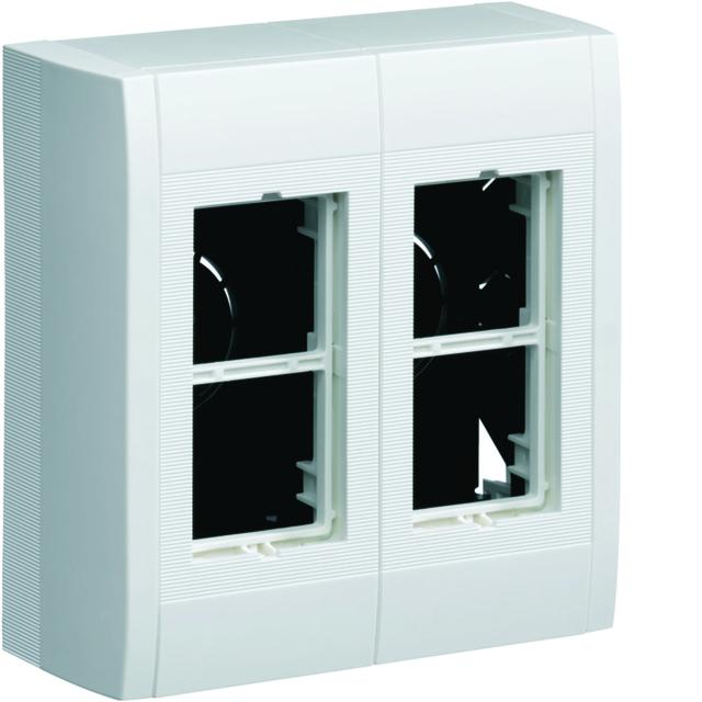 tehalit.LPT Puszka instalacyjna natynkowa pusta 4xgn (2x2) 45x45mm biały LPT04H HAGER