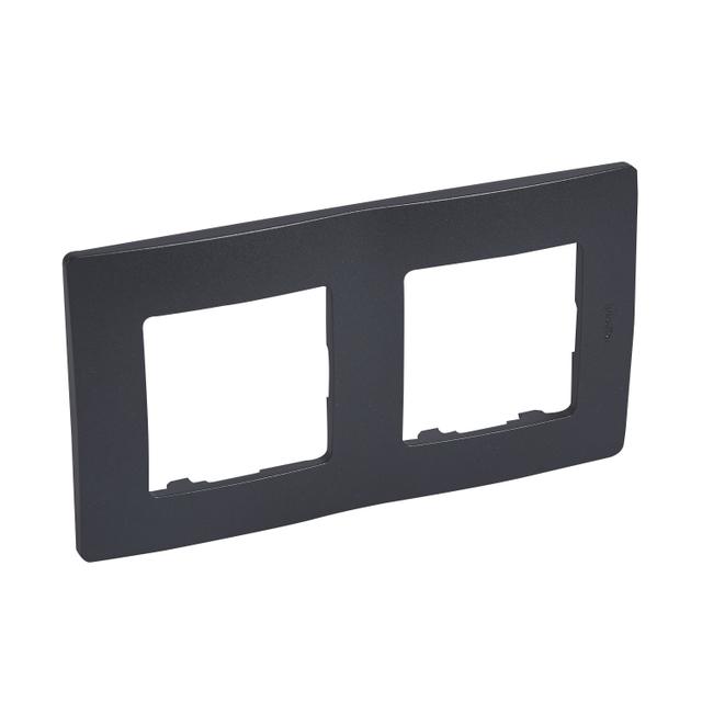 Niloe Ramka Podwójna Grafit  397032 LEGRAND