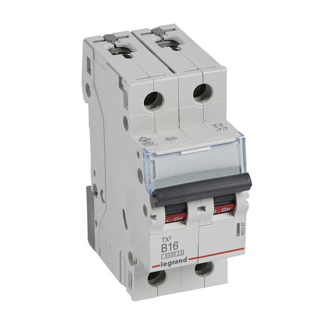 Wyłącznik Nadprądowy 2P B16A 6kA AC S302 TX3  403387 LEGRAND
