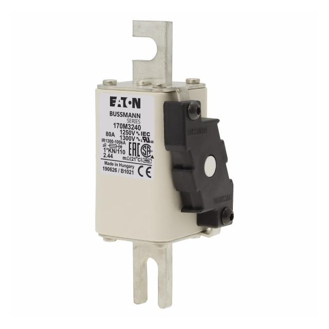 FUSE 80A 1250V 1*KN/110 AR CU Wkładka szybka 80A AC 1250V rozmiar 1 45x58x138 mm aR, 170M3240 EATON