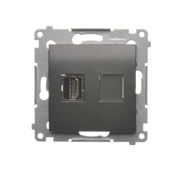 Simon 54 Gniazdo HDMI antracyt DGHDMI.01/48 KONTAKT